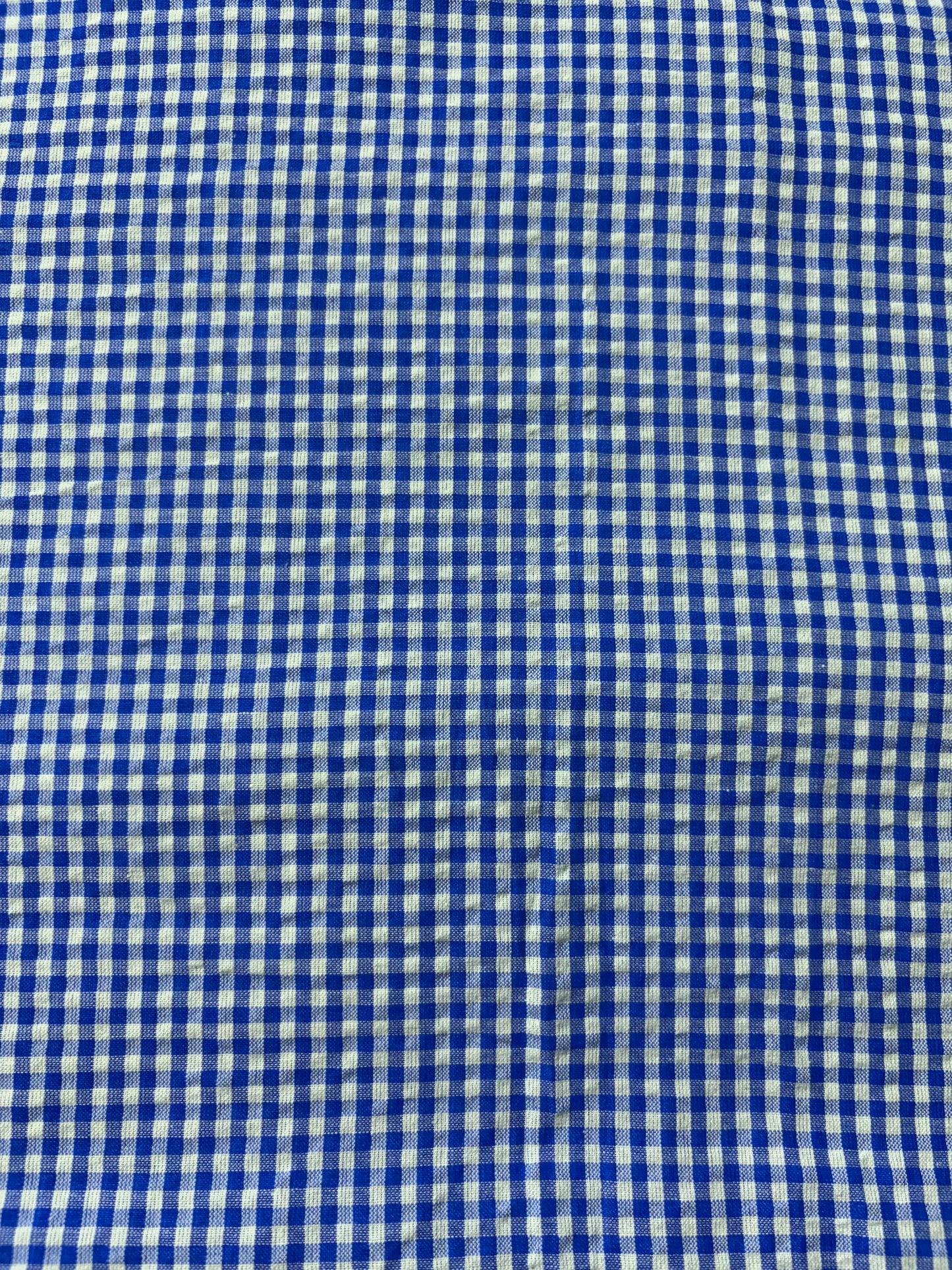 Cotton Check Seersucker Fabric CSC001