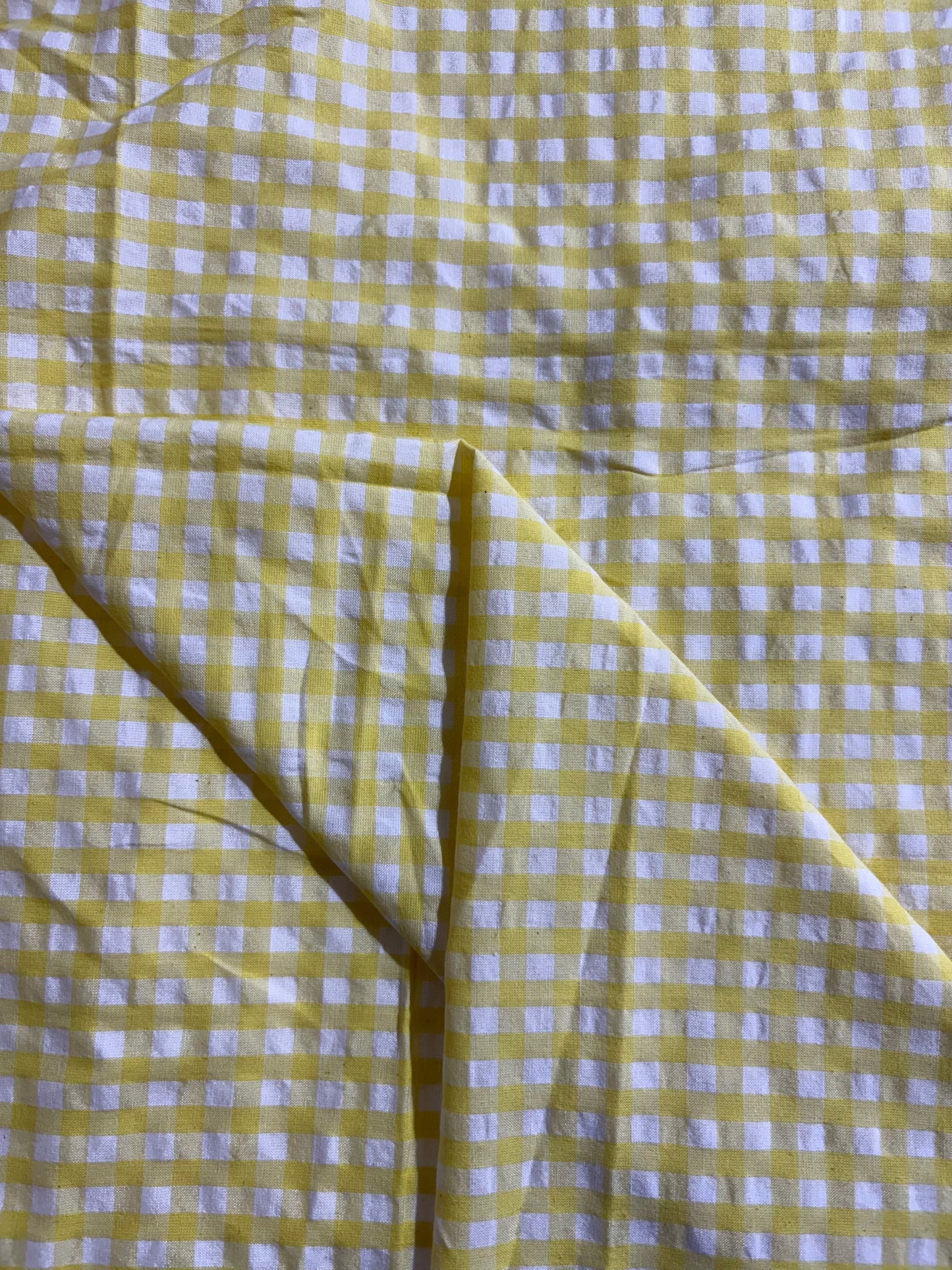 Cotton Check Seersucker Fabric CSC0014