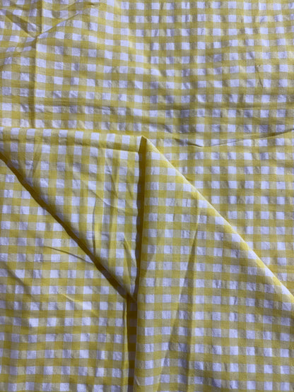 Cotton Check Seersucker Fabric CSC0014