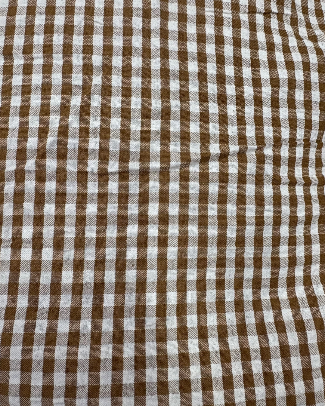 Brown Check Fabric CC0014