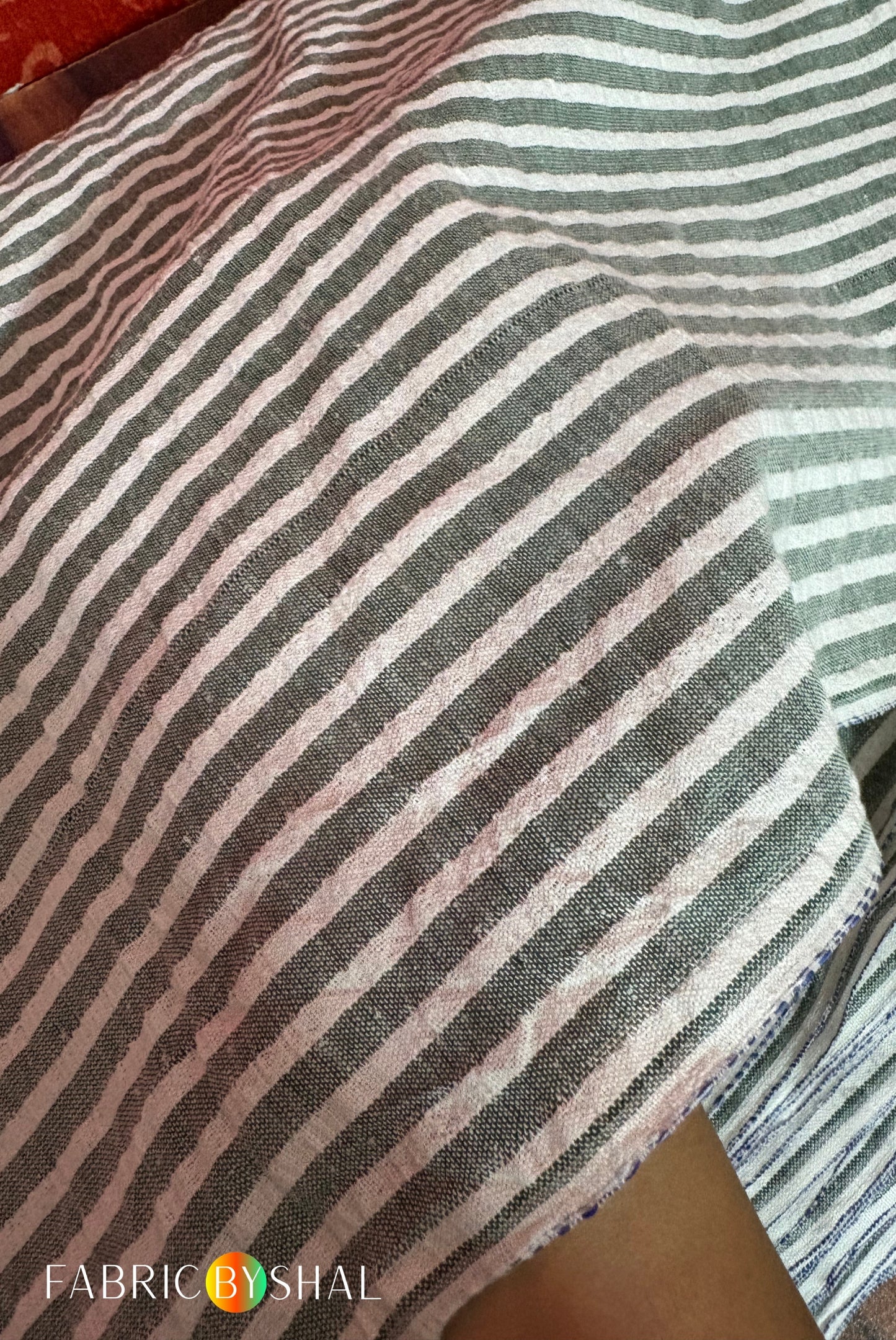 Grey Seersucker Fabric CS0028