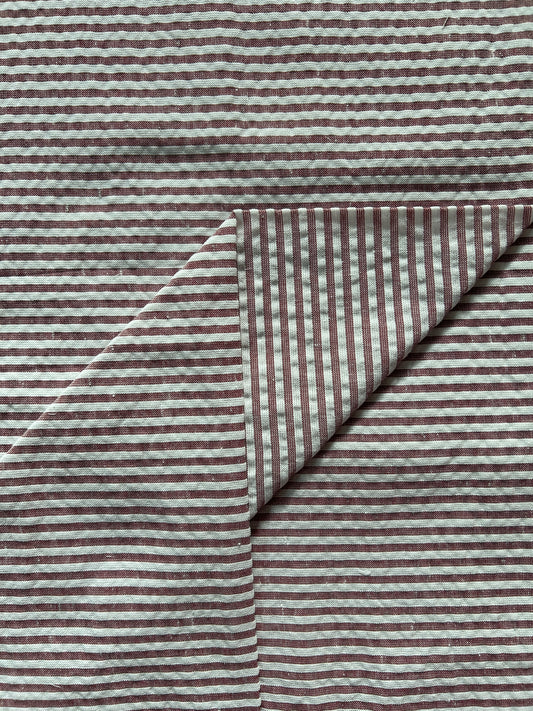 Brown Seersuker Stripe FBS026103