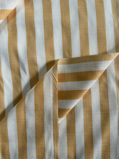 Yellow Cotton Slub Stripe FBS026119