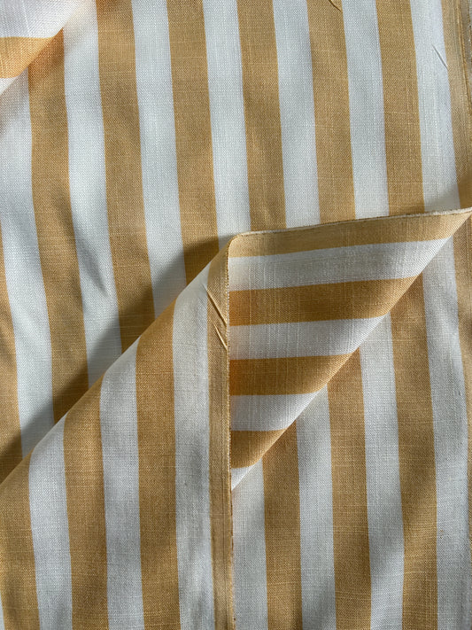 Yellow Cotton Slub Stripe FBS026119