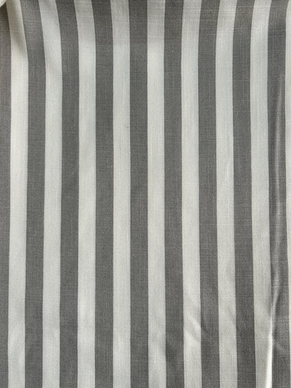 Grey Cotton Slub Stripe FBS026118